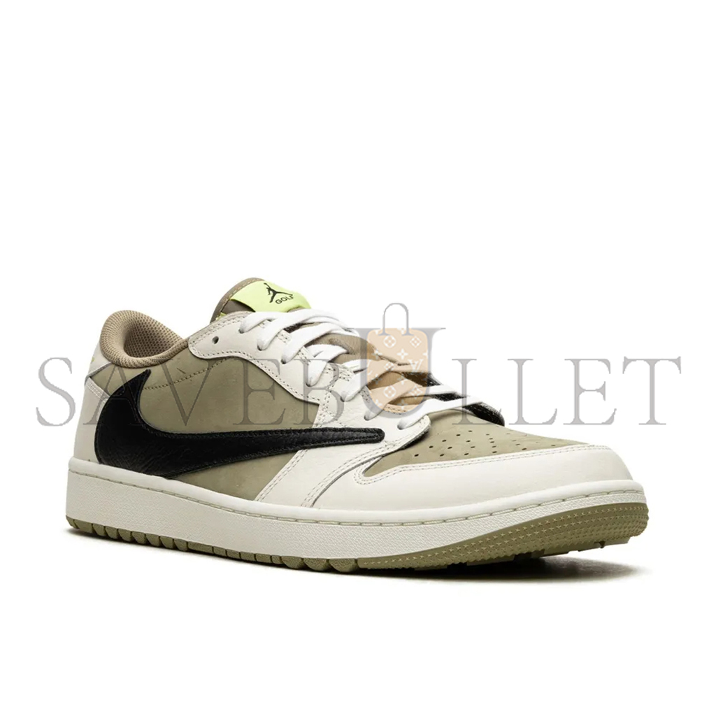 NIKE JORDAN 1 RETRO LOW GOLF TRAVIS SCOTT NEUTRAL OLIVE FZ3124-200